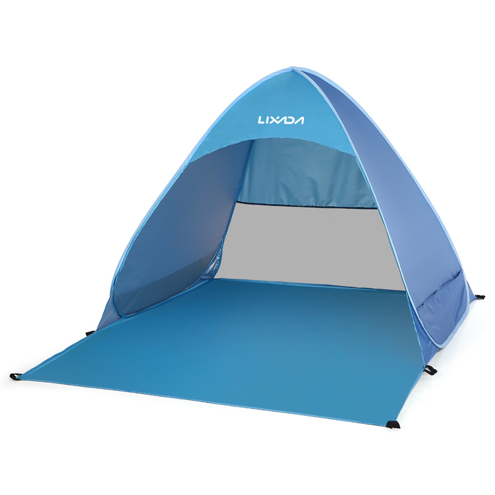 Automatic Instant Pop Up Tent Potable Beach Tent Lightweight Outdoor UV Protection Camping Fishing Tent Cabana Sun Shelter: Type A Blue LIXADA