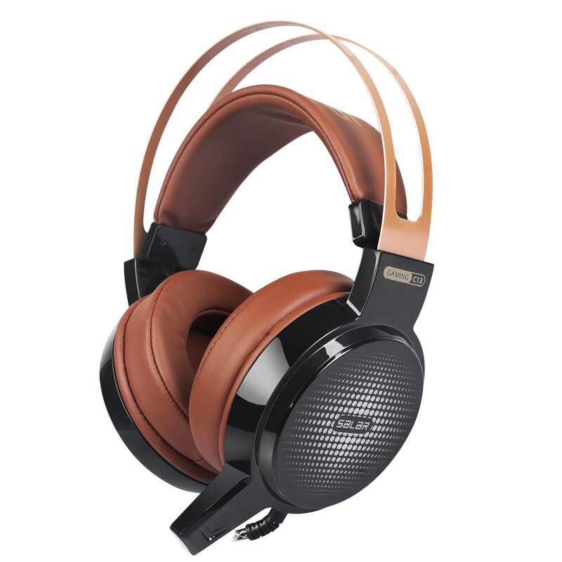 Salar C13 Gaming Headset Wired PC Stereo Earphones Headphones with Microphone for Computer Gamer Headphone 3.5mm: Default Title