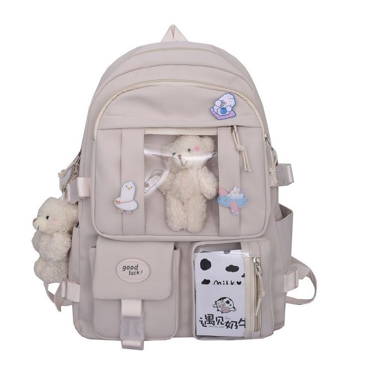 Sac à dos japonais multi-poches pour filles, pour adolescentes,