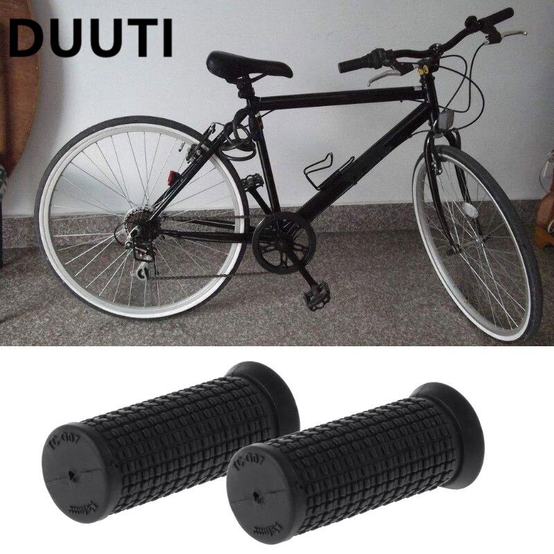 Poignées de vélo antidérapantes en caoutchouc, 2 pièces, poignée courte, pièces de bicyclette vtt, cyclisme, Scooter