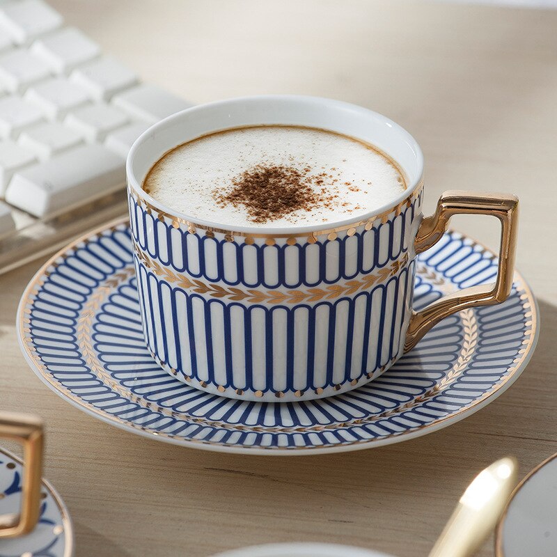 harebe Retro Coffee Cup Set of 4, 10 OZ Heavy Classic Ceramic Diner Mugs Set with Handle for Coffee, Tea, Cocoa, Milk, Latte(Cream) : Buy Online at Best Price in KSA - Souq is now