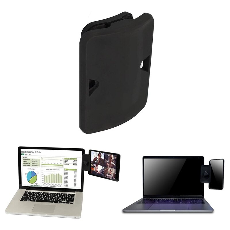 Triple Monitor Display Clip Laptop Side Mount Tablet Phone Connects Bracket Holder for iPad Multi Sn Support 3Pcs