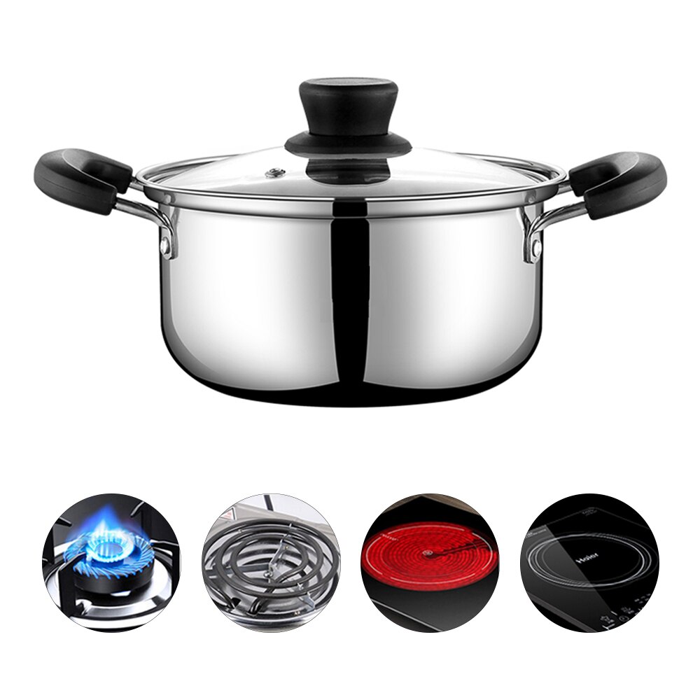 1 st hotpot snabbnudlar/soppa gryta med dubbla handtag non-stick panna kokgryta induktionshäll kokkärl kokkärl