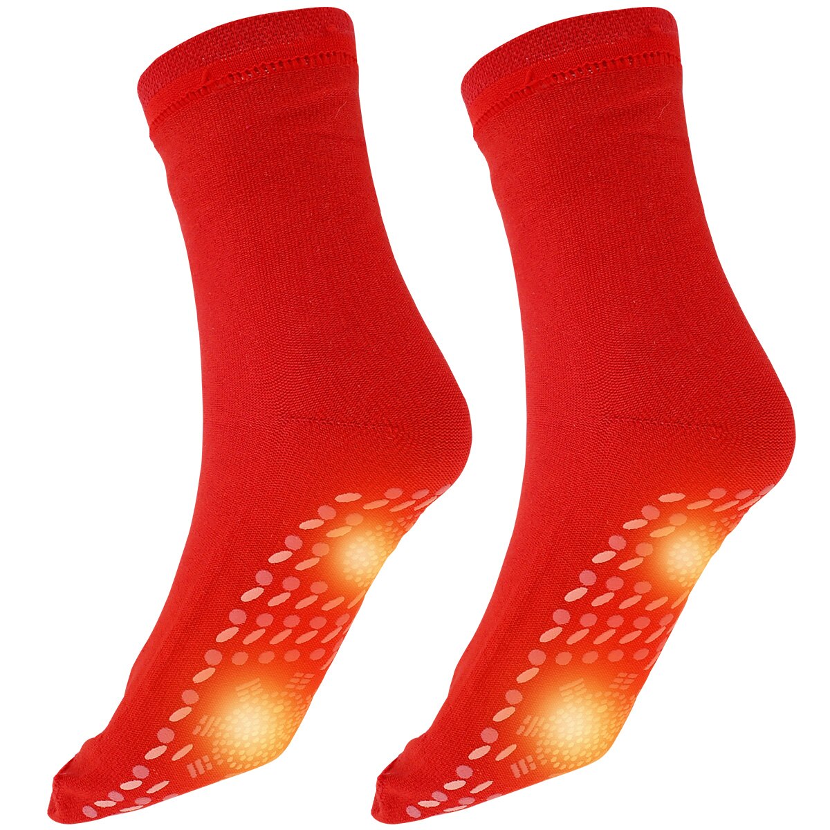 3/4/5 Pair Self-Heating Socks Winter Outdoor Warm Heat Insulated Socks Thermal Socks for Hiking Camping Fishing Cycling Skiing: 4 pair red
