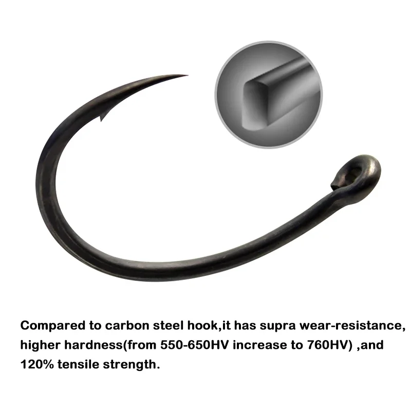 10 stuks karpervishaak Waard om karperhaken te proberen Krank maat 2 4 6 8