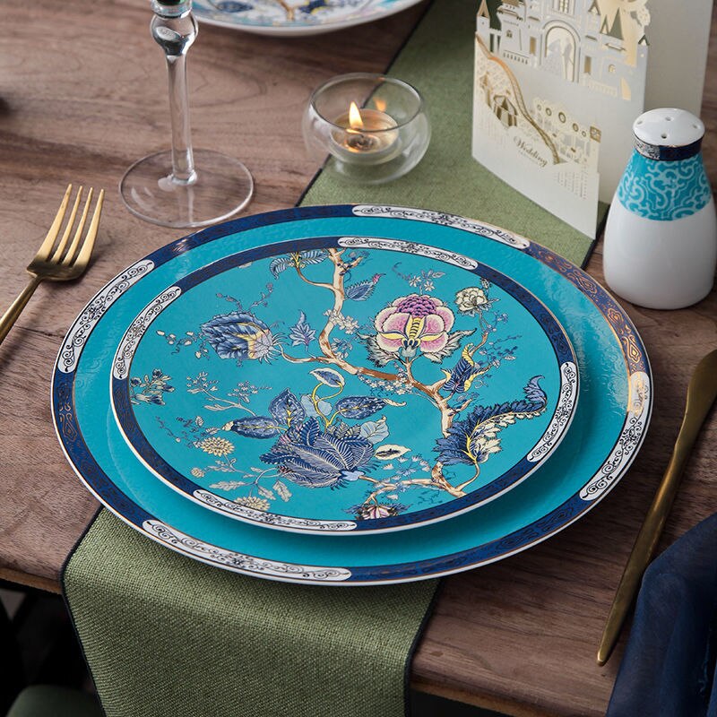 Bowl and plate Bone China Chinese tableware Jingdezhen bowl and plate high-grade rice noodles bowl porcelain