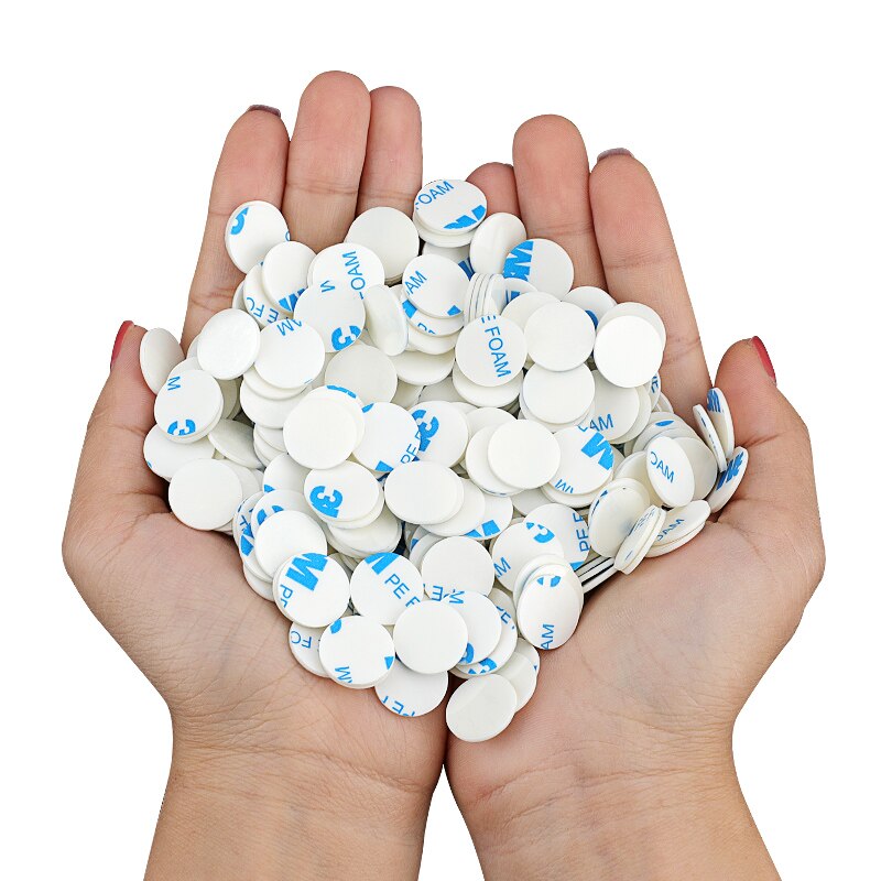 500/1000 Pièces Noir Eva Mousse Point Forme Ronde 7mm Simple Face Auto-adhésif Mousse Bande Pour Artisanat Bricolage Bureau