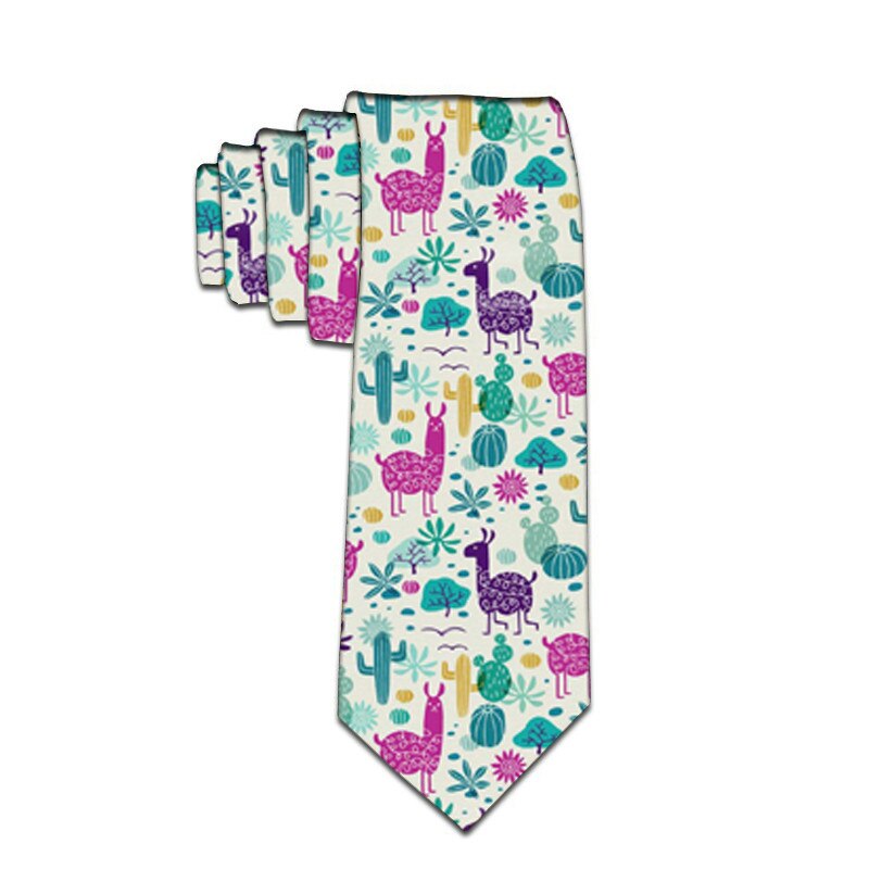 Klassiske polyester mænd slips printe hals slips 8cm blomster sjove slips til mænd formelt jakkesæt bryllupsfest gravatas: 06