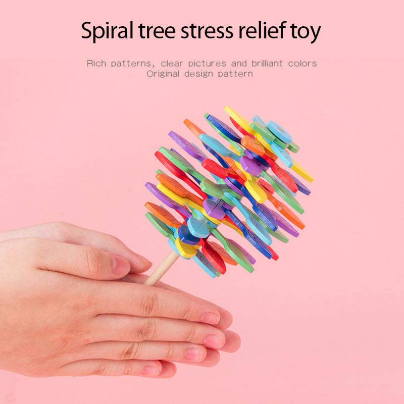 Spiraal Boom Spinning Lollipop Fischer Serie Creatieve Decoratie Decompressie Fidget Roller Speelgoed