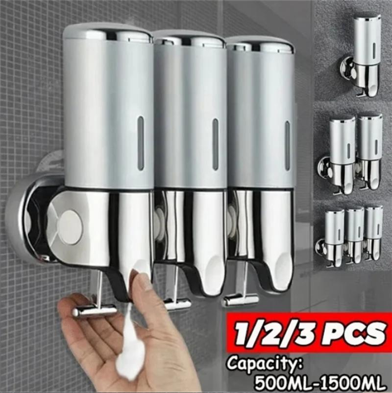 Badkamer Vloeibare Zeep Dispenser Handdesinfecterend Houder Muur Mount Zeep Shampoo Gel Douche Vloeistof Container Voor Badkamer Accessorie