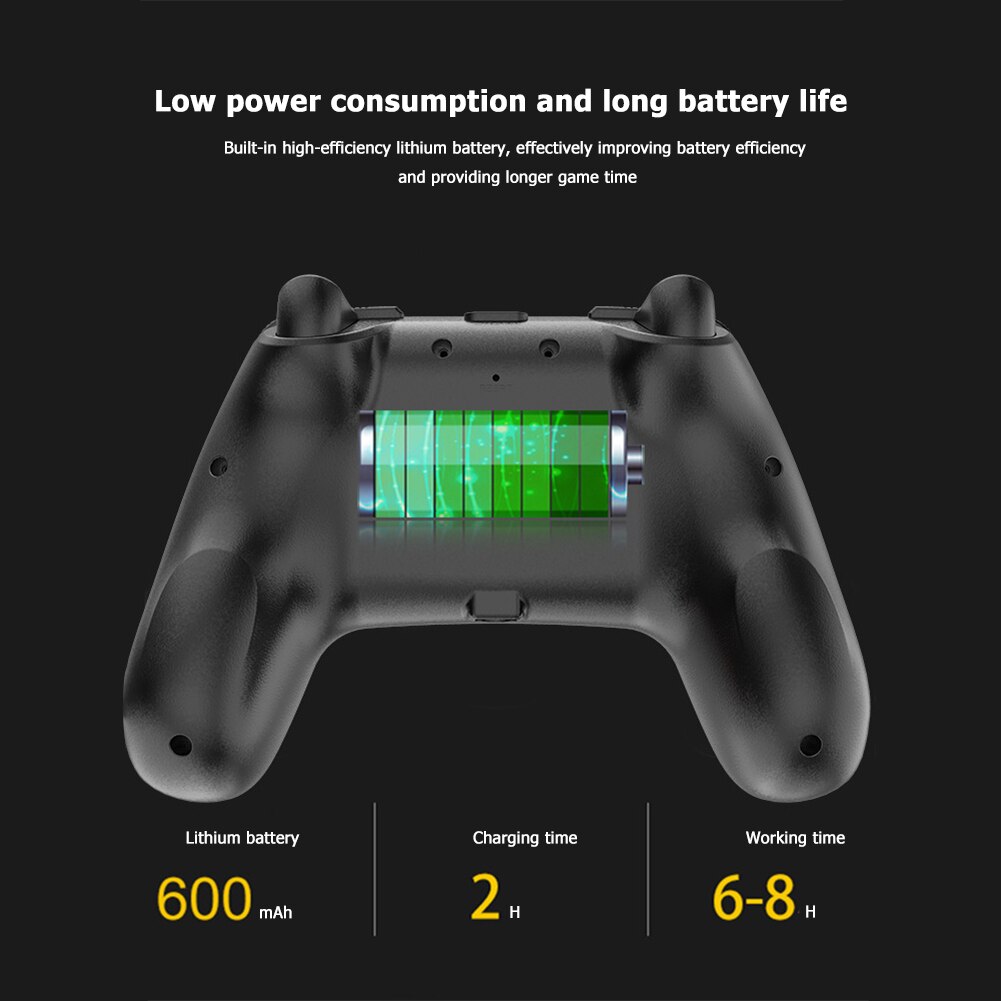 Draadloze Bluetooth Gamepad Game Controller Met 6-Axis Handvat Voor Ns-Schakelaar Pro Gamepad Joystick Voor schakelaar Pro Console