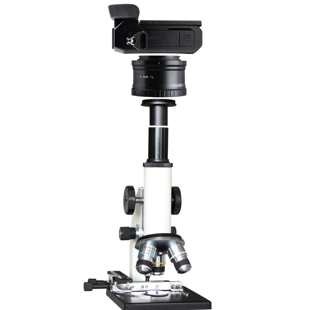 T  t2 adapter til objektivmontering til ca non eos m ef-m spejlløst kamera  +0.91in 23.2mm mikroskopmonteringsrør