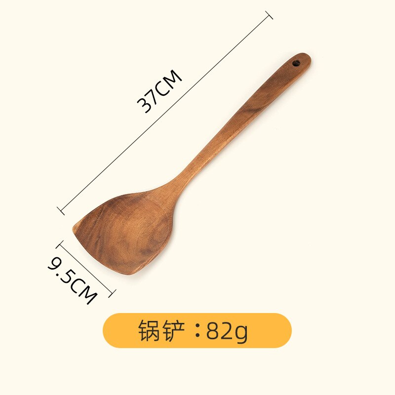 Teak Spoon Set Acacia Wood Long Handle Cooking Utensils Non-stick Pan Special Wooden Cooking Spatula