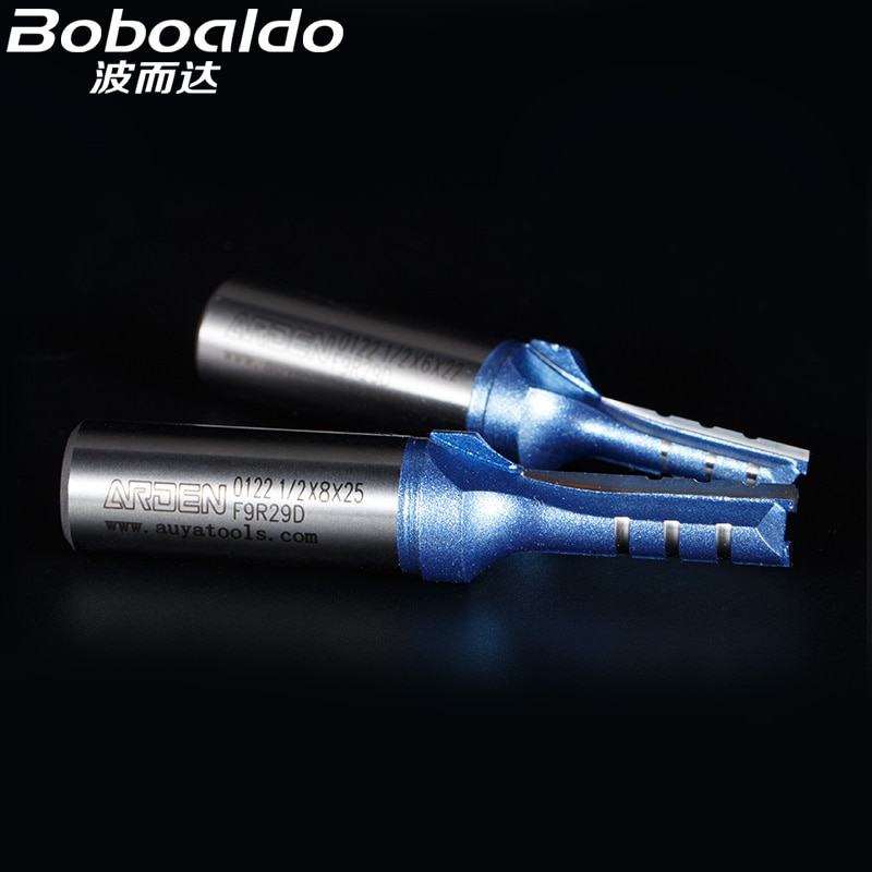 Haute vitesse trois dents droite Bits solide en acier au tungstène carbure outil de sculpture fendue outils de travail du bois Arden routeur peu