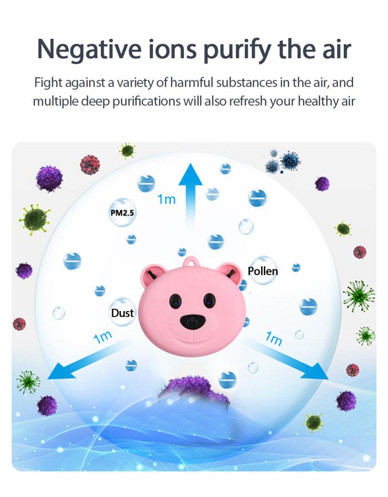 Beer Anion Luchtreiniger Draagbare Formaldehyde Verwijdering Meeroken Luchtreiniger Auto Draagbare Negatieve Ionen Luchtreiniger