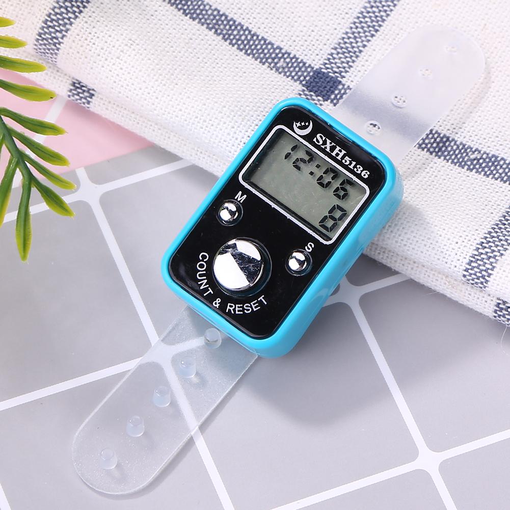 Mini Finger Rows Counter LCD Electronic Digital Tally Counter Stitch Marker And Row Finger Counting Timer Soccer Golf Counter