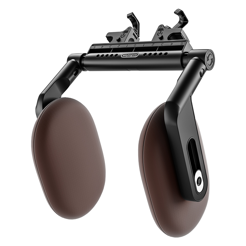 Poduszka zagłówka samochodowego, zagłówki samochodowe, zagłówki boczne robić samochodu dla dzieci, poduszka zagłówka samochodowego, poduszka zagłówka w kształcie litery U.: SZARY