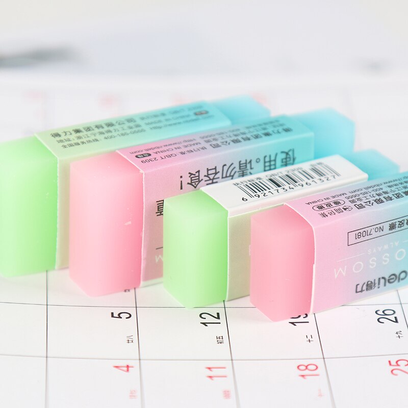 Juego de 2 unidades de gomas de borrar para niños, material escolar