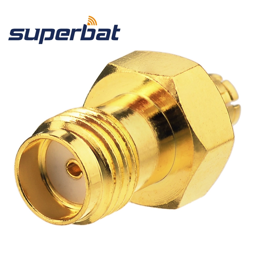 Adaptador hembra Superbat SMP Jack a SMA Jack recto hembra 50 Ohm conector adaptador Coaxial RF