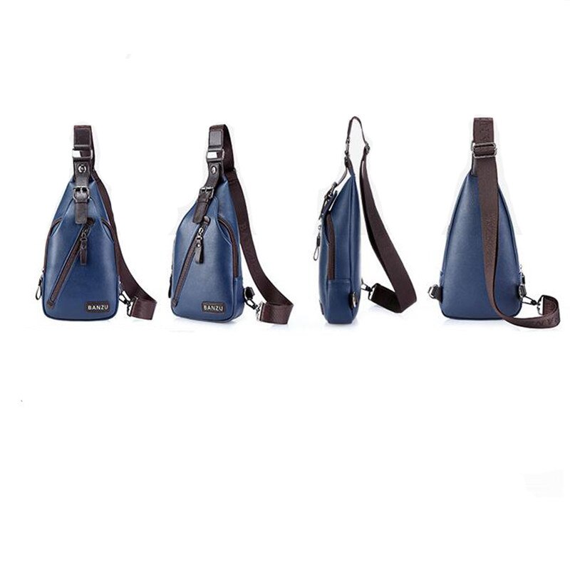 Merk diefstalbestendige magnetische knoop open leren heren borsttassen reistas crossbody tas heren messenger bag