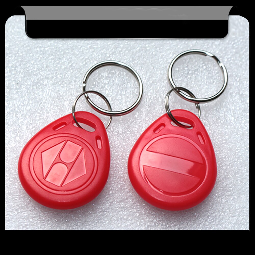 Porte-clés EM4305 125Khz, 10 pièces, copie inscriptible, identification EM, étiquette RFID, anneau, accès au jeton de proximité, copie: Red