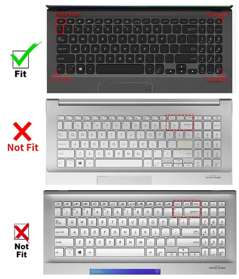 15.6 inch Keyboard Cover skin For Asus VivoBook 15 F512 F512U X512 S15 X512Fj X512FL X512UF X512UA X512FA X512da X512UB x512fb