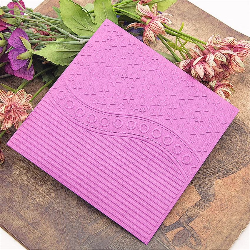 Plantilla de plástico con rayas y letras, para hacer tarjetas de papel, álbum, decoración de bodas, carpetas en relieve