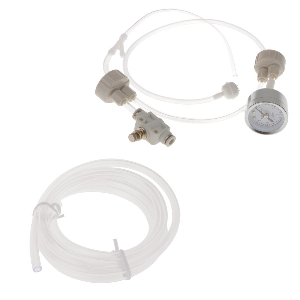 DIY CO2 System Aquarium CO2 Generator Tubing With Pressure Gage Check Valve