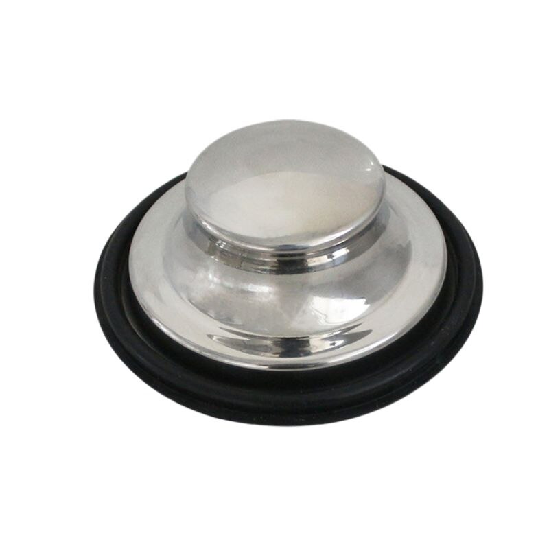 3.35 inch Kitchen Sink Stopper Stainless Steel Rubber Garbage Disposal Plug Fits Standard Kitchen Drain Size of 3.5 inch.