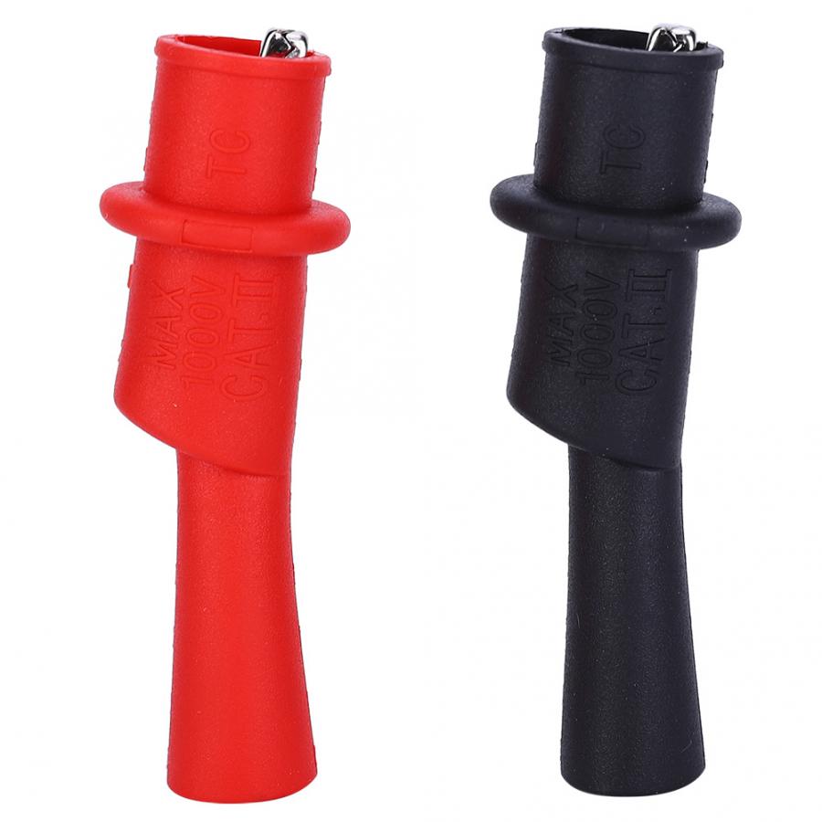 10 Pair Alligator Crocodile Test Clip Low Frequency Stainless Steel Tip Electronics Tester Clip