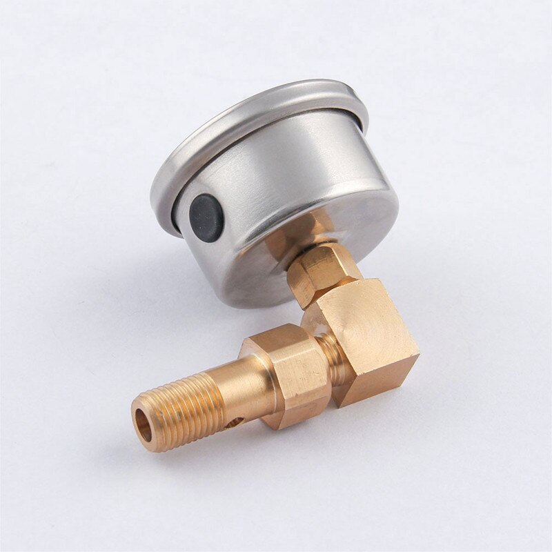 Universal- Kraftstoff Druck Flüssigkeit Gefüllt Manometer Adapter Bausatz 0-100PSI Öl Drücken Sie Messgerät Tankanzeige FPT018