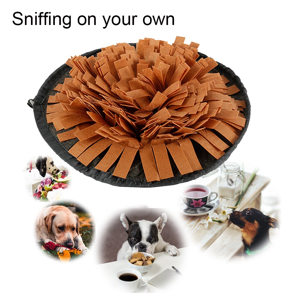 Jouets Puzzle pour chiens, tapis d'entraînement à renifler, bol d'alimentation en voyage, distributeur de friandises pour chiens, anti-Stress d'intérieur et d'extérieur