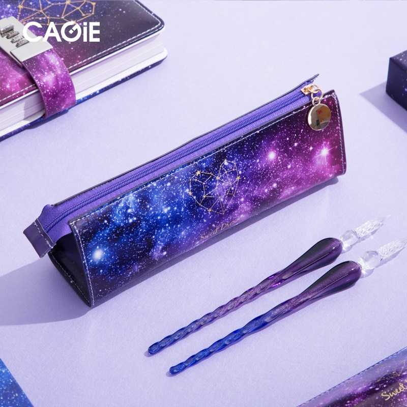 Mini School Pencil Case Cute Star Cartridge Bag for Girls Back to School Pencilcase Big Penal Box Stationery Kit Pouch Supplies