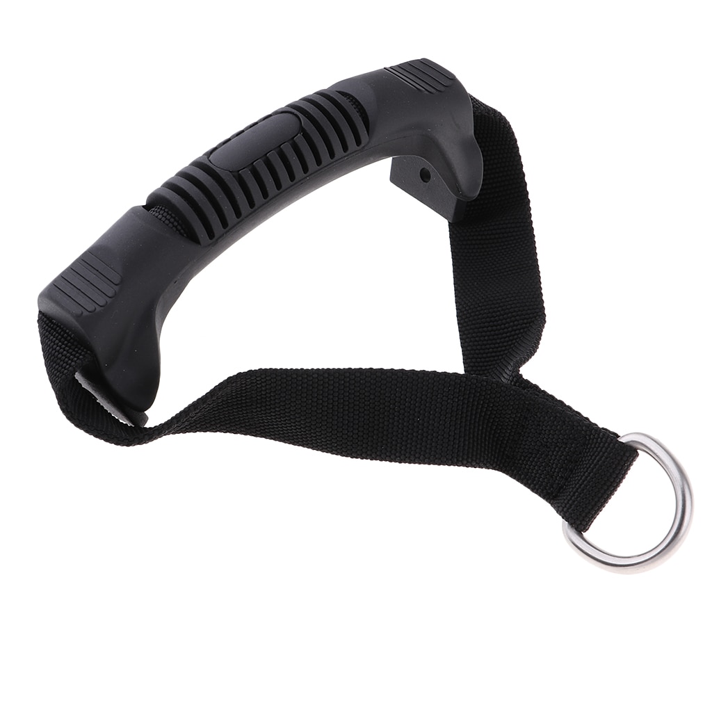 14cm holdbare fitness pull reb greb pvc gym modstandsbånd håndtag stærke pvc webbing d-ringe