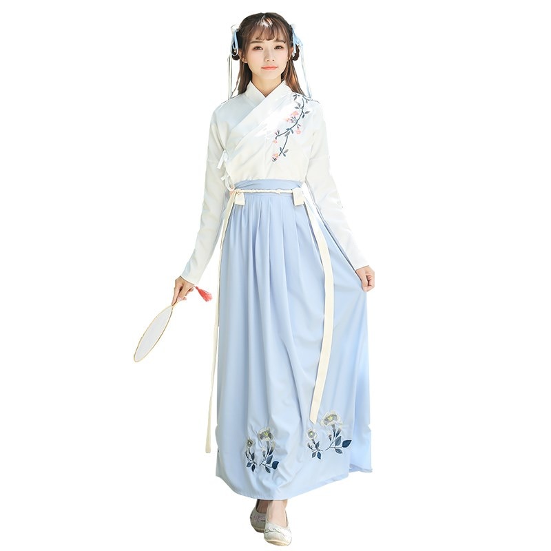 Chinese Folk Dance Hanfu Suit for Women Oriental Dance Costume Tang Dynasty Fairy Princess Dresses Ancient Costume