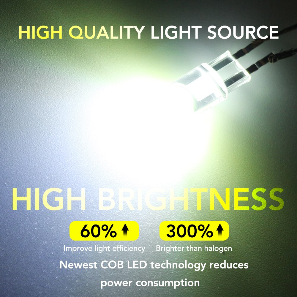 10 stuks auto  t10 w5w cob led-lampen voor ford explorer, expedition, evos, start, c-max, s-max, b-max, edge, everest