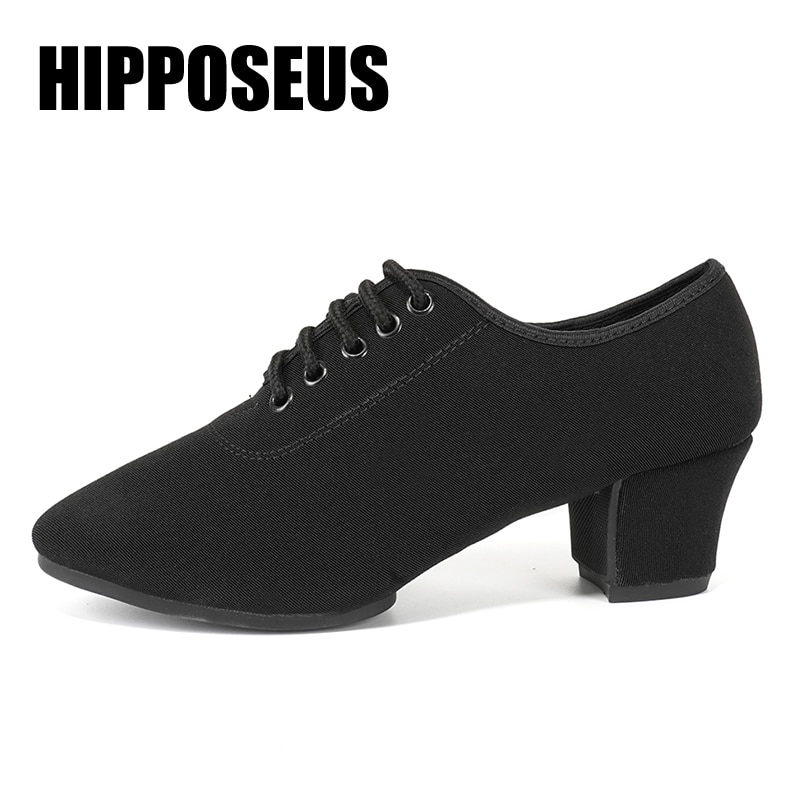 tanzen Schuhe Oxford Tuch Gummi Sohle Ballsaal/Latein/Moderne/Tango 5cm Platz Fersen drinnen/draussen tanzen Schuhe für Frauen Mädchen