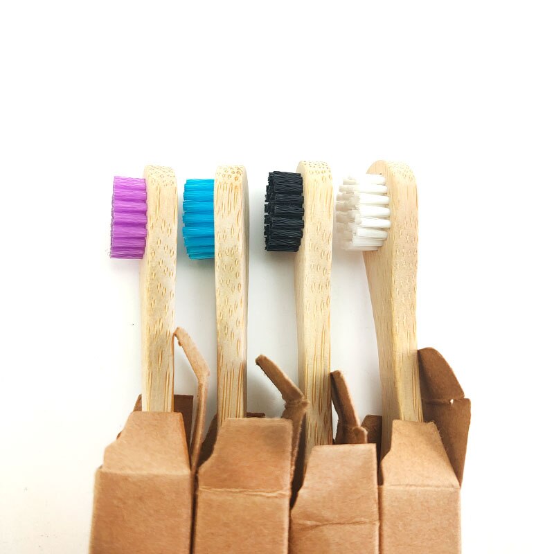 Eco-friendly Bamboo Toothbrush Eco Friendly Wooden Tooth Brush Soft Bristle Tip Charcoal Adults Oral Care Cleaning Teeth Brushes