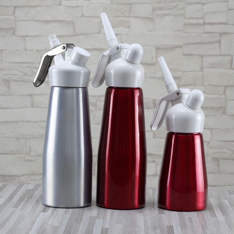 500ml krempistoler aluminium kremskummer rustfritt stål krem emalje vase nitrogen sifon flaske midtdeler dessertbrett