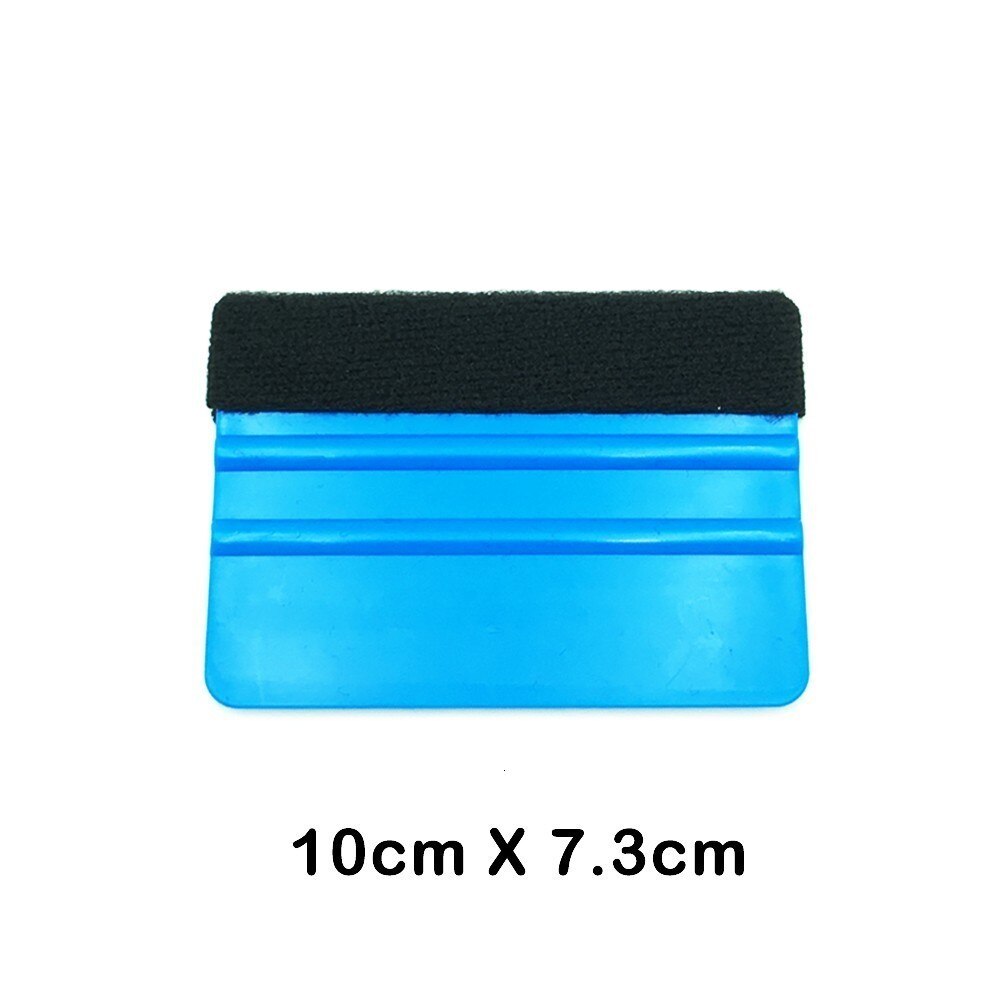 Cheshjong Auto Styling Vinyl Wrap Film Auto Gereedschap Blauw Schraper Rakel Met Vilt Rand Venster Tint Tool Accessoires 5/ 10PCS