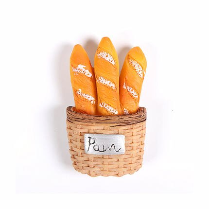 Śmieszne jedzenie lodówka Mgnetic Stick jajko chleb naklejki wiadomość tekstowa lodówka magnesy Home Decor: Brązowy