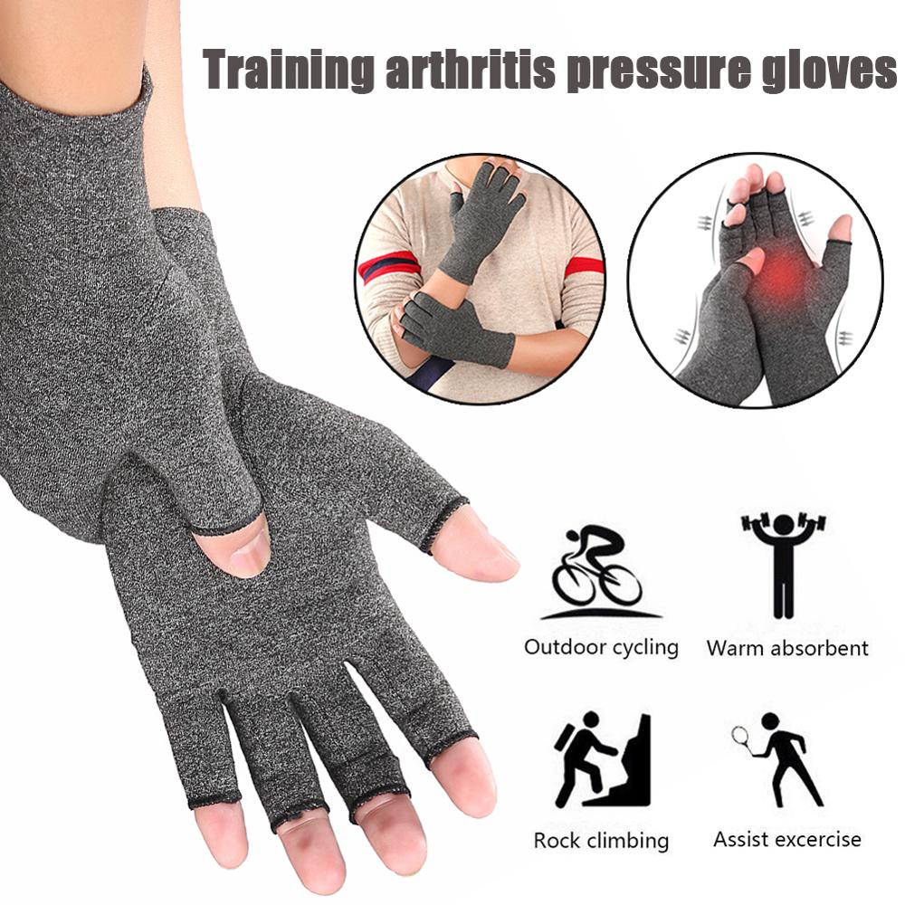 Guantes Protectores sin dedos para artritis reumatoide, terapia de mano, alivio del dolor artrítico Premium, compresión OpenFingers