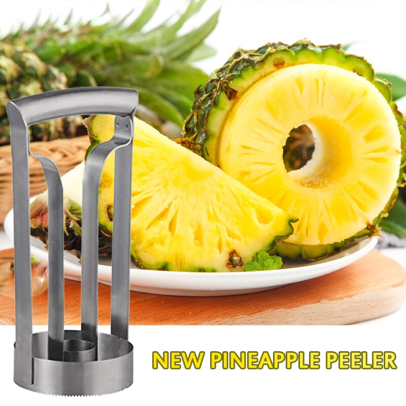 Ananas Slicer Mes Keuken Tool Rvs Fruit Ananas Corer Slicer Peeler Snoeier Cutter Ananas Dunschiller