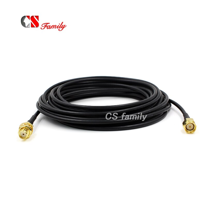 1pcs 5M SMA Male to SMA Female Extension Cable Antenna RG174,SMA Male Jack to SMA female Plug RF Coaxial Extension Jumper