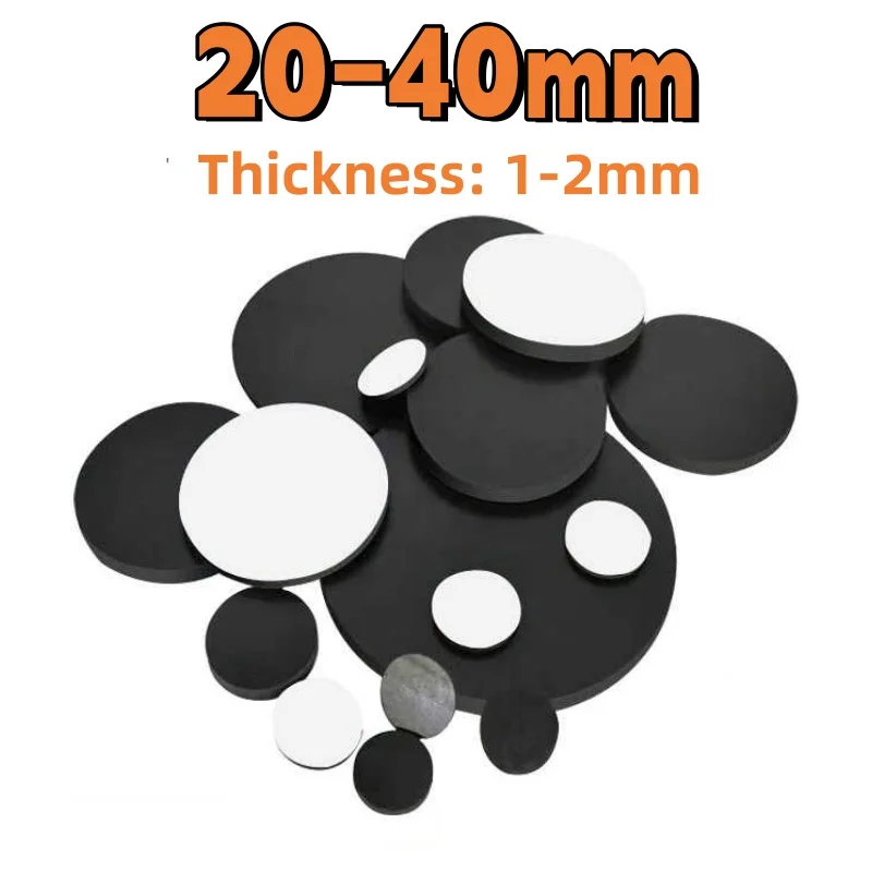 Magnetische Vellen 20/25/30/35 Ronde Magneet Stippen Zelfklevende Schijfmagneten Ronde Rubber Zachte Magnetische Vel DIY Craft Koelkast Decor