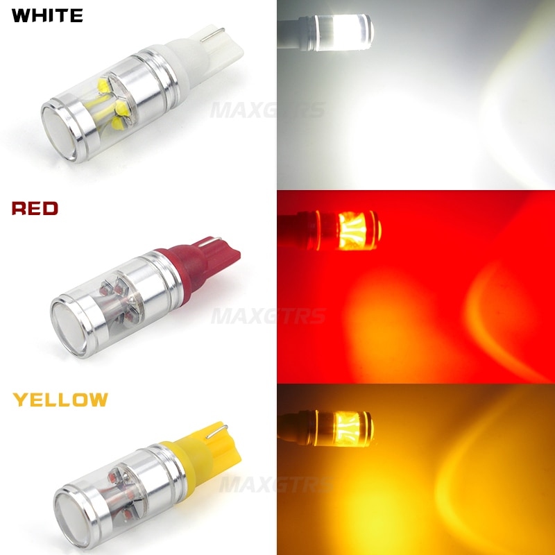 2x T10 194 168 W5W Cree Chip 30 w Wedge Base Auto Auto LED Reverse Backup Light met Projector lens Voor Toyota Hyundai