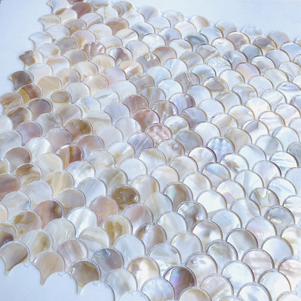 1Pc Natuurlijke Schulp Shell Mozaïek Tegel Parelmoer Muur Behang Home Decor Materialen Badkamer Keuken Achtergrond Muur Turn