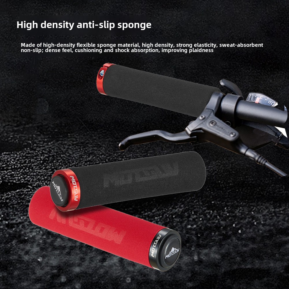 Fiets ultralichte vergrendeling spons gripset mountainbike zijvergrendeling schokabsorberende antislip set accessoires Fietsstuur