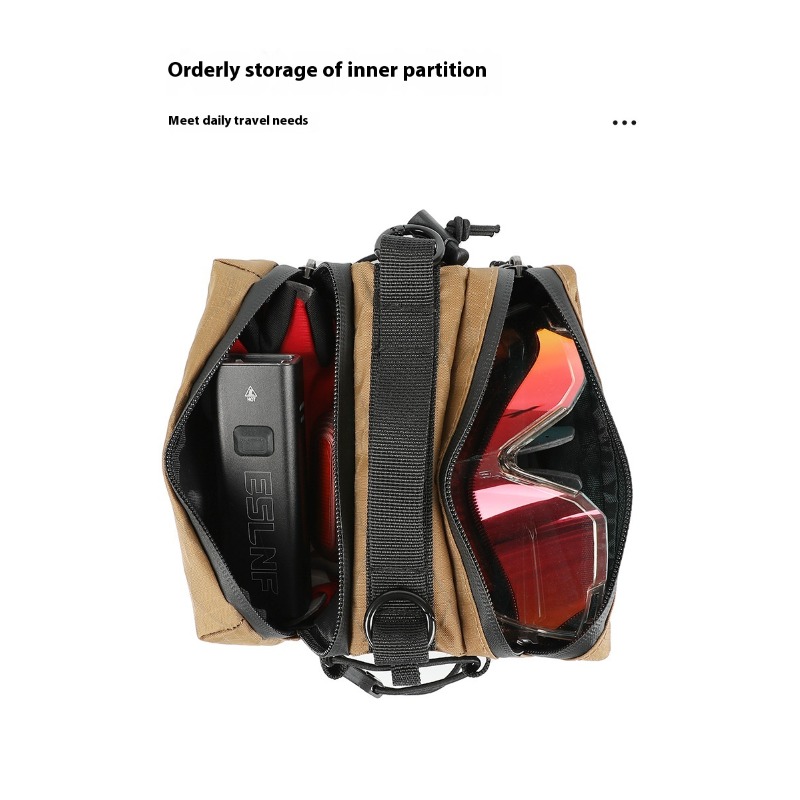 ESLNF-bolsa para SILLÍN de bicicleta, bolso de hombro multifunción, bolsa para tubo superior de bicicleta, accesorios portátiles para bicicleta de montaña de gran capacidad