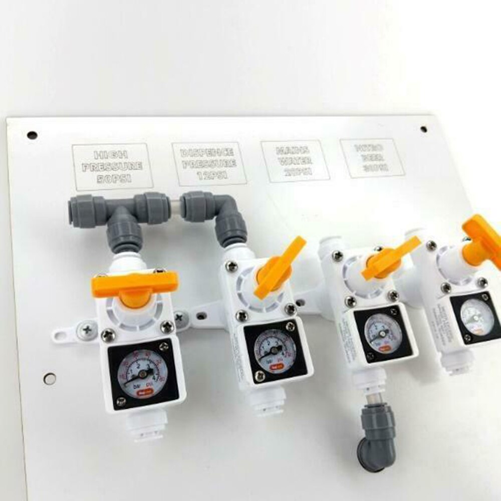 1 PC Beer Making Inline Regulator With Integrated Gauge Beer Making Inline Regulator For Water Or Gas CO2 Nitrogen Bar Tools